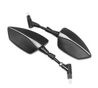 Espejos Retrovisores Moto Espejos Retrovisores Laterales para Motocicleta para Yamaha FZ6 FZ-6 FZ6N FZ6S para FAZER Aluminio CNC Retrovisor(Grey)