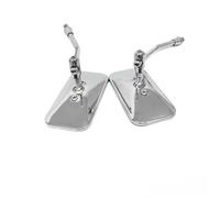 Espejos Retrovisores Moto Espejos Retrovisores Rectangulares Para Motocicleta Carcasa De Acero Vidrio Convexo 117x60mm Scooter Chopper Universal Espejos Manillar Moto