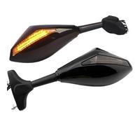 Espejos Retrovisores Moto Intermitente LED para Espejo De Motocicleta para Suzuki para GSXR1000 para SV650S para SV1000S 2003 2004 2005 2006 2007 Espejos Laterales Ajustables