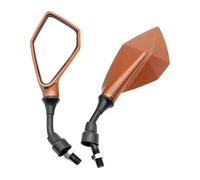 Espejos Retrovisores Moto Juego De Accesorios Piezas Repuesto Espejo Retrovisor Universal Motocicleta Retrovisor(Naranja)