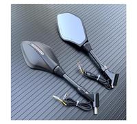 Espejos Retrovisores Moto Luces De Giro Espejos Laterales Indicador De Señal De Giro Espejo Retrovisor De Motocicleta De 10 Mm para Suzuki Espejos Laterales Ajustables