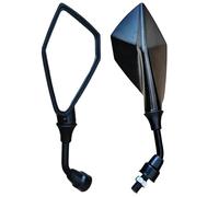 Espejos Retrovisores Moto Luz Prismática Universal Para Espejo Lateral De Motocicleta 10mm Popular Colorida Para Scooter Y Motocross Espejos Manillar Moto(Black)