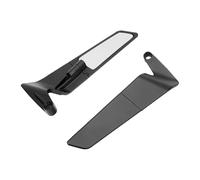 Espejos Retrovisores Moto Para CB1000R Para CB650R Para CB650F Para CB500 Para CB300 Espejos Retrovisores Stealth Winglets Espejo Retrovisor Lateral Espejos Moto Laterales Rotación(Black)