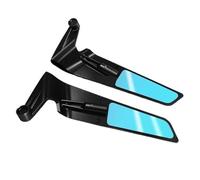 Espejos Retrovisores Moto Para Cfmoto Para Nk800 Para NK150 Para NK250 Para NK400 Espejos Motocicleta Stealth Sports Winglets Mirror Espejos Manillar Moto(Blue)