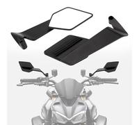 Espejos Retrovisores Moto para Forza 125 Forza 250 Forza 300, Ajustable Espejos Moto Laterales, Aluminio Retrovisor Lateral Wind Wing Accesorios,A