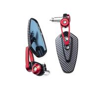 Espejos Retrovisores Moto Para Kawasaki Z125 Pro Z650 Z750 Z800 Z900 Z1000 ER6N ER6 Espejo De Motocicleta 7/8 "22mm Extremo Del Manillar Espejo Retrovisor Lateral Espejos Retrovisores(Color:Rojo)