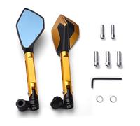 Espejos Retrovisores Moto para Suzuki GSX-S750 GSXS 750 1000 GSXS750 GSX-S1000 GSXS1000 Todo EL AÑO Espejo Retrovisor Lateral Motocicleta Retrovisor(Oro)