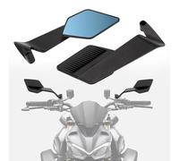 Espejos Retrovisores Moto para Yamaha XT1200ZE Super Tenere, Ajustable Espejos Moto Laterales, Aluminio Retrovisor Lateral Wind Wing Accesorios,B