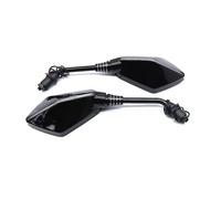 Espejos Retrovisores Moto Universales Para Hornet Para CB650R Para CBR650R Con Luz LED De Señal Giro 8 Mm Y 10 Espejos Retrovisores(Black)