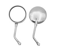 Espejos Retrovisores Motocicleta 8/10MM Para Aprilia Para Pegaso 650 Para SR 50 Para Tuono Para ER6 Para ER6F Para VERSYS 650 1000 Conjunto espejos(Chrome-short pole)