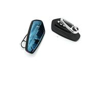 Espejos Retrovisores Motocicleta CNC 7/8 "y 22mm Espejo Retrovisor Universal Cristal Transparente Manillar Patinete Accesorios(B-gold)