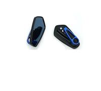 Espejos Retrovisores Motocicleta CNC 7/8 "y 22mm Espejo Retrovisor Universal Cristal Transparente Manillar Patinete Accesorios(B-blue)
