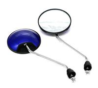 Espejos Retrovisores Motocicleta Espejos Retrovisores Universales Para Motocicleta Redondos Convexos 8 Mm 360 Grados Con Giro En Sentido Horario Zquierdo Derecho Laterales(Blue)