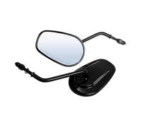Espejos Retrovisores Motocicleta Para Touring Para Sportster 883 Para Road Para King Para Fatboy Espejos Retrovisores Laterales Traseros Para Motocicleta(Gloss Black)