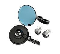Espejos Retrovisores Motocicleta Redondos Con Mango 7/8 "Extremo Barra Lado 2 Unidades/par