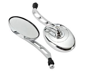 Espejos Retrovisores Motocicleta Transparentes Ovalados Para Dyna Para Softail Para Sportster Para Touring Para IRON Para Custom XL 1200 883 Para Fatboy Espejo Retrovisores