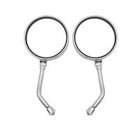 Espejos Retrovisores Motocicleta Universales 8/10MM Para Z650/900/800/1000 Para Aprilia Para Pegaso 650 Para SR 50 Para CR150 Espejo trasero(Chrome-short pole)