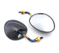 Espejos retrovisores Muestra Tu Singularidad Espejo Retrovisor Ajustable En Ángulo para Motocicleta E-Bike Scooter ATV Color Metal Espejo Retrovisor De 8 Mm