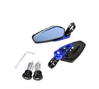 Espejos Retrovisores Para Manillar Estilo Cafe Racer Para Suzuki GS500E, GS550M, GSX1100F, Para Katana, GSF600, Para Bandit Y GS1000.(Blue)