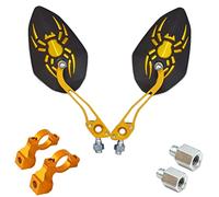 Espejos retrovisores para manillar para bicicleta de montaña, 2 espejos retrovisores para bicicleta con espejo gran angular, manubrio giratorio ajustable para bicicleta de montaña, espejo retrovisor