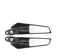 Espejos retrovisores para motocicleta CBR 650R 650F VFR 400 750 800 VTR1000F Espejo retrovisor giratorio ajustable con diseño de ala de viento modificado Motorcycle Rearview Mirror(CBR650 600 S)