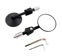 Espejos retrovisores para motocicletas - Ajustable a 360 grados Vista convexa | 2 piezas espejos extremos manillar para motocicletas - para Ciclismo Motociclismo Quad y Scooter