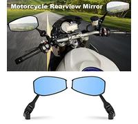 Espejos retrovisores para Motocicletas con Lentes Construcción de Aluminio para Mayor claridad y claridad Durante los Paseos diurnos y nocturnos Se adaptan a la mayoría de