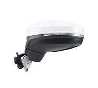 Espejos Retrovisores Para VW Para Tiguan 2018-2023 Conjunto Espejo Retrovisor Lateral 8 Cables Enchufe Doble Blanco Con Luz Punto Ciego Accesorios(1pc left)