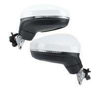 Espejos Retrovisores Para VW Para Tiguan 2018-2023 Conjunto Espejo Retrovisor Lateral 8 Cables Enchufe Doble Blanco Con Luz Punto Ciego Accesorios(1 pair)