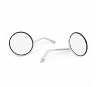 Espejos Retrovisores Redondos 10mm para Suzuki GT750 | Vidrio plano claro, metálico , instalación rápida, clásico, visibilidad nocturna