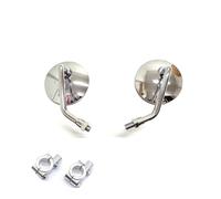 Espejos Retrovisores Retro Motocicletas Para Z750 800 1000 Para Versys 650 1000 Para ER6N ER6F Para Z900RS Montaje Manillar 7/8''espejo Redondo 8/10mm(Chrome short -holder)