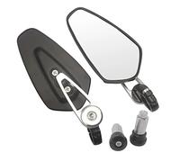 Espejos Retrovisores Universales De 7/8" para Manillar Motocicleta, Ovalados, Aluminio, para SU&ZUKI, para K&AWAS&AKI para Yam&AHA(E)