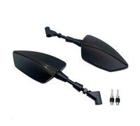 Espejos Retrovisores Universales De Aluminio CNC Tipo Tomahawk De 8 Mm Y 10 Mm Para Motocicleta Para Aprilia SR GT 125/200/400(Black)