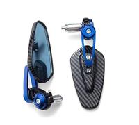 Espejos Retrovisores Universales Espejo Retrovisor Universal Para Motocicleta, Espejo De Manillar Con Patrón Fibra Carbono Espejo Trasero Invertido Modificado Retrovisores Moto