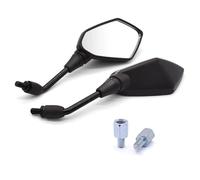 Espejos Retrovisores Universales Motocicletas Para Honda Hornet 250 CB 599 600 Cb400 CB919 NC700S NC700X De 10 Mm Para Carreras Deportivas(Black)