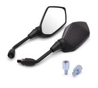 Espejos Retrovisores Universales Motocicletas Para Honda Hornet 250 CB 599 600 Cb400 CB919 NC700S NC700X De 10 Mm Para Carreras Deportivas(Carbon Fiber look)