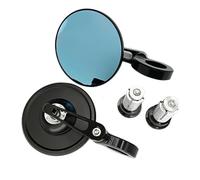 Espejos Retrovisores Universales Para Motocicleta, Redondos, Con Mango De 7/8 ", Extremo Barra, Lado, 2 Unidades/par