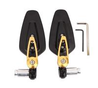 Espejos Scooter Espejo Retrovisor del Extremo De La Barra Motocicleta para Kawasaki Z125 Pro Z650 Z750 Z800 Z900 para Ninja ZX6R para Ninja 650R(Gold2)