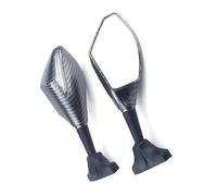 Espejos Scooter Espejos Retrovisores De Motocicleta con Intermitentes para Kawasaki para Ninja ZX750 ZX7 ZX7R ZX6R ZX636 ZX9R ZX9 ZX10R(Carbon-Clear4)