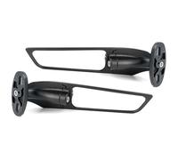 Espejos Scooter Espejos Retrovisores De Motocicleta, Espejo ala Viento Giratorio Ajustable para Kawasaki para Ninja 250 300 H2 H4 2 Uds(Big1)