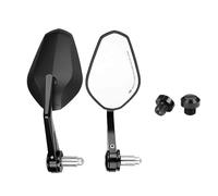 Espejos Scooter para Ducati 888 849 851 749 898 1098 1198 Espejos Retrovisores De Extremo Barra Motocicleta CNC Aluminio 22mm(Square Bundle12)