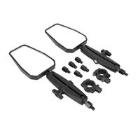 Espejos Universales Motocicleta,1 par Espejos Laterales Ajustables a 360° | Espejos Laterales para Manillar Aleación de Aluminio para Dirt Bike Scooter Quad ATV