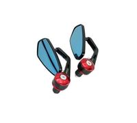 Espejosmoto Espejos Retrovisores Para Motocicleta Espejo Lateral Antideslumbrante HD Para Color Negro Para Scooters ATV Bicicletas Y Motocicletas Espejo Retrovisor Moto(Red)
