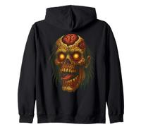 Espeluznante Dibujos Animados Cabeza Zombi Halloween Zombies Terror Arte Sudadera con Capucha