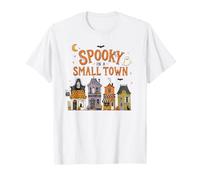 Espeluznante en una pequeña Ciudad Halloween Fantasmas Casas embrujadas Camiseta