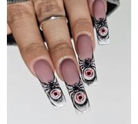 Espeluznantes Uñas Postizas Complementos Para Disfraces De Halloween Con Diseño Artístico De Tubería Extendida No Alergénicos Cascos Fraudulentos De Halloween ABS Respetuoso Con Medio Ambiente