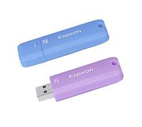 Espeon Pack de 2 Unidades, 64 GB Memoria USB 3.1 Flash Drive, Carcasa de Goma, colores pastel - Azul Claro, Violeta Claro