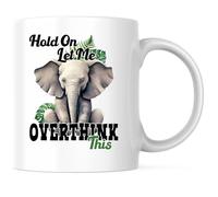 Espera, Déjame Pensarlo Demasiado Taza Con Asa Taza De Café Cerámica Tazas Para Café Hogar Té 330Ml