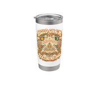 Espera, le estoy enviando un mensaje de texto a mi perro, tablero de ouija retro y genial para Halloween Vaso térmico de acero inoxidable de doble pared