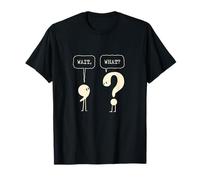 Espera ¿Qué? Pregunta Coma Puntuación Gramática Lingüística Camiseta
